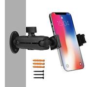 Peastrex Supporto parete telefono con testa sfera braccio lungo 360 gradi per cellulare da 3,5 a 7 pollici, iPhone 14 13, Galaxy/Nexus/HTC/LG Etc, per casa camion auto GPS LED fotocamera