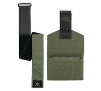 Peaty's HoldFast Borsello da Bicicletta con Sistema di Fissaggio - Borsa Telaio Bici con Tasca Nascosta e Zip, Impermeabile e Materiale Riflettente, Design Sicura che si adatta ovunque - Verde