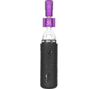 Peaty's Holeshot Kit di gonfiaggio per pneumatici CO2 2x 25g - Design unico e compatto a linea retta per il massimo flusso d'aria e gonfiaggio rapido, custodia protettiva antigelo, Viola