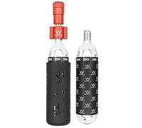 Peaty's Holeshot Kit di gonfiaggio per pneumatici CO2 2x 25g - Design unico e compatto a linea retta per il massimo flusso d'aria e gonfiaggio rapido, custodia protettiva antigelo, Rosso