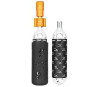 Peaty's Holeshot Kit di gonfiaggio per pneumatici CO2 2x 25g - Design unico e compatto a linea retta per il massimo flusso d'aria e gonfiaggio rapido, custodia protettiva antigelo, Mango