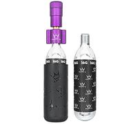 Peaty's Holeshot Kit Gonfiaggio con Bomboletta CO2 per Bici - Pompa CO2 Bici con Design Lineare Compatto, 2 Cartucce 16 g e Manicotto di Protezione Antigelo, Per Bici da Strada e Gravel - Viola