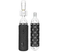 Peaty's Holeshot Kit Gonfiaggio con Bomboletta CO2 per Bici - Pompa CO2 Bici con Design Lineare Compatto, 2 Cartucce 25 g e Manicotto di Protezione Antigelo, Per Bici da Strada e MTB - Argento