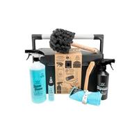 Peaty's Kit completo di pulizia della bicicletta - essenziali per la pulizia della bici - spazzole, detergente, sgrassatore, lubrificante per catene, panno di bambù, custodia resistente