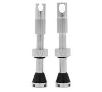Peaty's X Chris King MK2 Tubeless Valves Presta - Integrated Spoke Key & Valve Core Removal Caps, Mountain Bike, Road & Gravel Bicycle Tyre, Insert Compatible, 7075 Aluminium - 42mm & 60mm