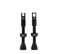 Peaty's X Chris King MK2 Tubeless Valves Presta - Integrated Spoke Key & Valve Core Removal Caps, Mountain Bike, Road & Gravel Bicycle Tyre, Insert Compatible, 7075 Aluminium - 42mm & 60mm