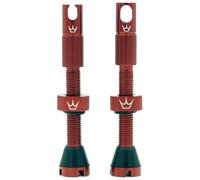 Peaty's X Chris King MK2 Set di valvole Presta Tubeless 42 mm rosso (42 mm)