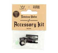 Peaty's x Chris King Tubeless Valve Accessory Kit Black