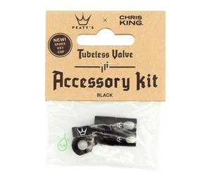 Peaty's x Chris King Tubeless Valve Accessory Kit Black