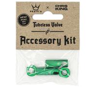 Peaty's x Chris King Tubeless Valve Accessory Kit Emerald
