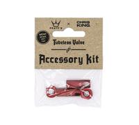 Peaty's x Chris King Tubeless Valve Accessory Kit Red