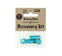 Peaty's x Chris King Tubeless Valve Accessory Kit Turquoise