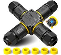 PEBA® Connettore impermeabile IP68 a 3 fili con leva,Compatibile Ø4-12mm,Scatola giunzione esterna per cavi elettrici,4 Vie Connettori cavi elettrici elettrico - Scatola di giunzione ip68 impermeabile