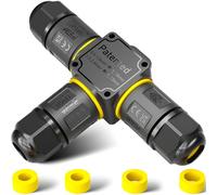 PEBA® Connettore impermeabile IP68 a 3 fili con leva,Compatibile Ø4-12mm,Scatola giunzione esterna per cavi elettrici,3 Vie Connettori cavi elettrici elettrico - Scatola di giunzione ip68 impermeabile