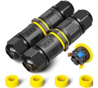 PEBA® Connettore impermeabile IP68 a 3 fili con leva,Compatibile Ø4-12mm,Scatola giunzione esterna per cavi elettrici,2 Vie Connettori cavi elettrici elettrico - Scatola di giunzione ip68 impermeabile