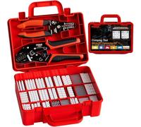 PEBA Set crimpatrici JST-SH, 30 stili, 1,0-2,0mm, pinza spellafili, pinza a cricchetto 0,03-0,34mm² per JST-SH/GH/ZH/PH, TE/Molex