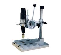 Pebaro 512 Supporto per trapano in metallo per tutti i piccoli trapani, supporto fisso, funzionamento preciso, guida leggera, regolabile in altezza e profondità di perforazione, aiuto per modellismo,