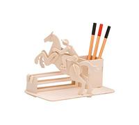 Pebaro- Kit di Costruzione in Legno 3D Puzzle Supporto da Tavolo Cavaliere, 840/1