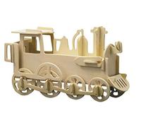 Pebaro-850/1 Kit di Costruzione in Legno 3D Puzzle Locomotiva, Colore, 850/1