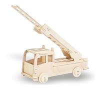 Pebaro 851/2 - Modellino da Costruire, Camion dei Pompieri, in Legno