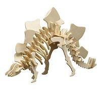 Pebaro-856/5 Set di Costruzione in Legno 3D Stegosauro, Multicolore, Donau Elektronik_M856-5