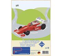 Pebaro Laubsägevorlage Rennwagen 3D