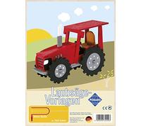 PEBARO Laubsägevorlage Traktor