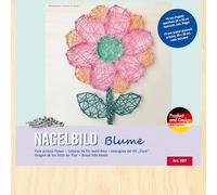 Pebaro NB7 - Set creativo per nail art, motivo: fiore, con chiodi, fai da te, idea regalo creativa, articolo decorativo, 20 x 20 cm