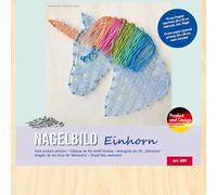 Pebaro NB9 - Set creativo per nail art, motivo: unicorno, con chiodi, fai da te, idea regalo creativa, articolo decorativo, 20 x 20 cm