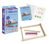 Pebaro WEB0117-Cornice in Legno per Bambini, per Creare creatività, Larghezza 17 cm, con Navicella, Pettine, 2 Raggi di Metallo, Istruzioni (Lingua Italiana Non Garantita), WEB0117