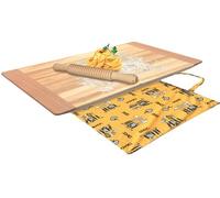 Pebble & Stone ASSE Legno per impastare con mattarello e Custodia