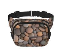 Pebbles in the beach Pattern trendy marsupio alla moda unisex viaggio sport borsa messenger