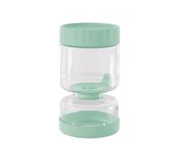 Pebbly - Barattolo per sottaceti in vetro da 750 ml con divisore - Ø 10 x 15,5 cm - Separa facilmente i tuoi sottaceti, pomodori secchi, mozzarella e olive dalla loro salamoia