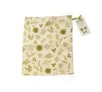 PEBBLY - Borsa in Cotone Biologico - 25 x 30 cm - Borsa con Coulisse, Perfetta per conservare Prodotti secchi, Riso, Pasta, Noci e ridurre Gli sprechi Alimentari, Disponibile in Tre Misure