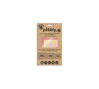 Pebbly NBA139 - Foglio per imballaggio Alimentare alla Cera d'api, Cotone, Colore: Rosso/Giallo/Rosa, Set di 3 Pezzi rettangolari