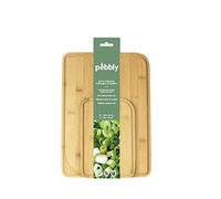 Pebbly NBA165 - Set di due taglieri con rigole S + M