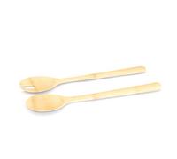 Pebbly - Posate per insalata in bambù - 27 cm - Per servire, mescolare e preparare, manici lunghi per tutti i tipi di insalatiere