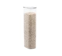 PEBBLY - Scatola di Conservazione Alta e Rettangolare in Vetro con Coperchio in Vetro - 2,2 L - Conservazione ottimizzata per una Cucina Organizzata, Proteggi i tuoi alimenti limitando lo svuotamento