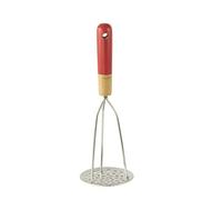 PEBBLY - Schiacciapatate in bambù e Acciaio Inox - 30 cm - Cottura Pratica, Facile da impugnare, Realizzato in Materiale Durevole e Resistente