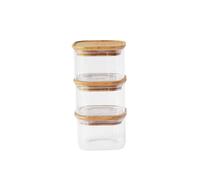 Pebbly Set di 3 Contenitori Quadrati da 500 ml - 1 set