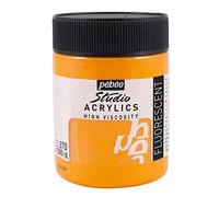 Pébéo 179370 Acrilico Pittura, Arancione Fluorescente, 500 ml, 500 unità