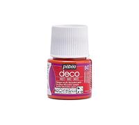 Pébéo 204043 - Colore Acrilico Opaco, 1 bottiglietta da 45 ml, Colore: Rosso vermiglio