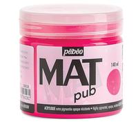 Pébéo 256028 acrilico opaco Pub Rosa Fluorescente 140 ml