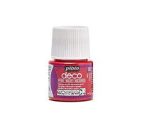 Pebeo 285 110 Deko Pittura acrilica, Opaca, 45 ml, Rosso Perla, 1 Bottiglia