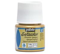 Pébéo 295062 - Colore ad Acquerello Setacolor Opaco, 45 ml, Oro Ricco marezzato