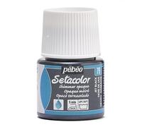 Pébéo 295079 - Setacolor Opaco, flacone da 45 ml, Colore: Nero giaietto moiré
