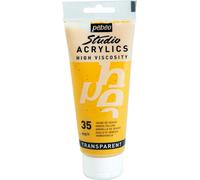PEBEO Studio Acrylics Fine, 831-035, Vernice acrilica, Giallo Venezia, 100 ml