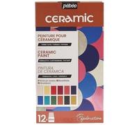 Pébéo 757451 Set di vernici per ceramica Exploration Set 12 x 20 ml