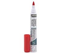 Pébéo Marcatore per tessuti 803404 7 A punta pennello 1 mm Rosso