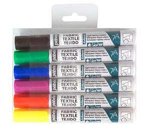 Pébéo 803501 7 A Set di 6 pennarelli opaco assortimento Basic punta rotonda 4 mm Multicolore